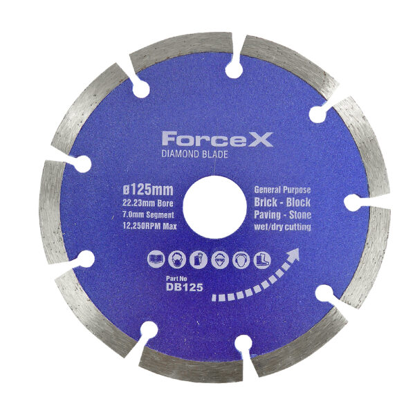 FORCE-X DB125 125MM DIAMOND BLADE-SEGMENTED - Image 3