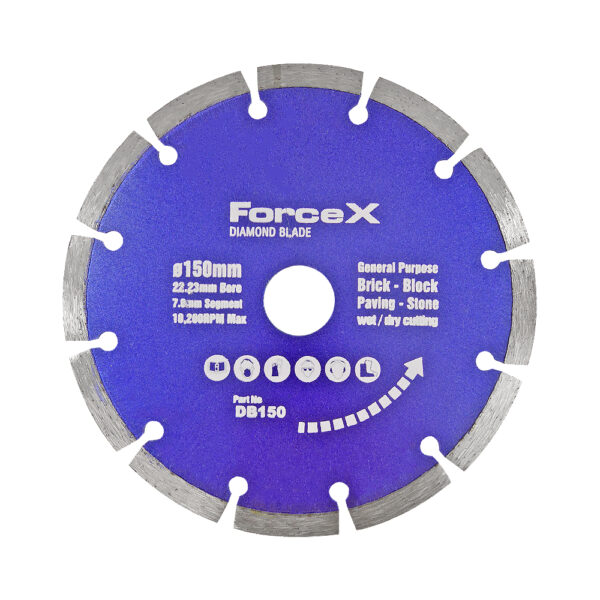 FORCE-X DB150 150MM DIAMOND BLADE-SEGMENTED - Image 3