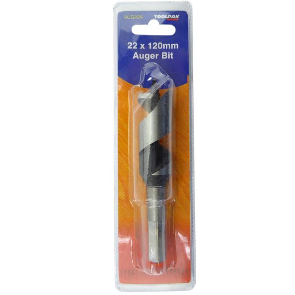 TOOLPAK AUG22A HEX SHANK AUGER BIT 22MM X 120MM