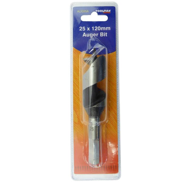 TOOLPAK AUG25A HEX SHANK AUGER BIT 25MM X 120MM