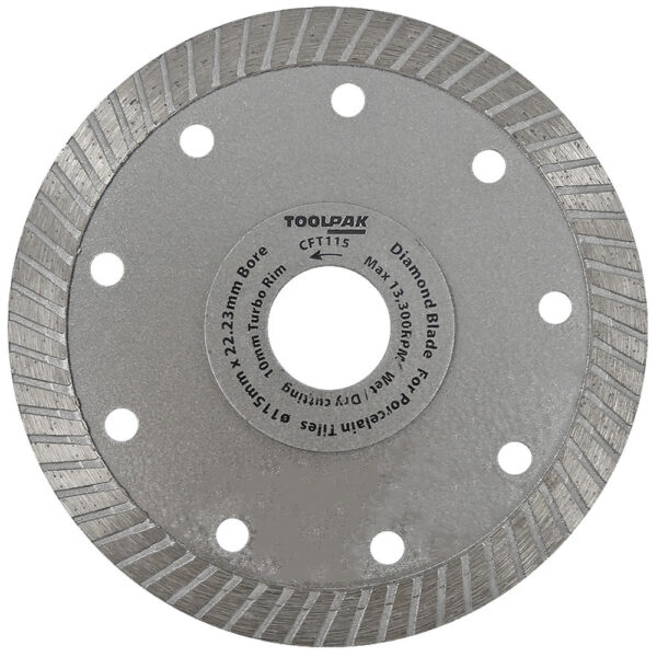 FORCE-X CFT115 4.1/2" TURBO DIAMOND BLADE - SUPER THIN - Image 2