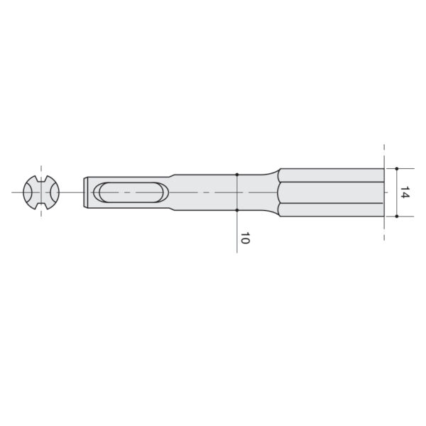 TOOLPAK CHS03P BOLSTER 1.5" ON DISPLAY HOOK [BOSCH SDS] - Image 3