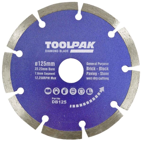 FORCE-X DB125 125MM DIAMOND BLADE-SEGMENTED - Image 2