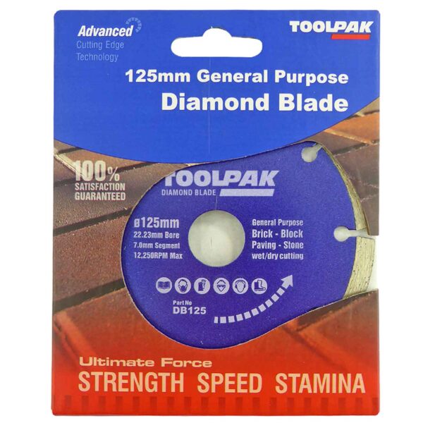 FORCE-X DB125 125MM DIAMOND BLADE-SEGMENTED