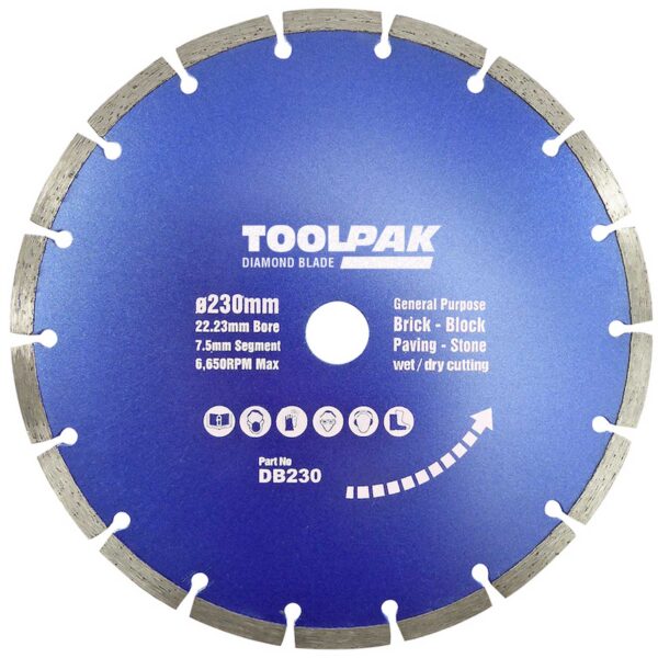 FORCE-X DB230 230MM DIAMOND BLADE-SEGMENTED - Image 2