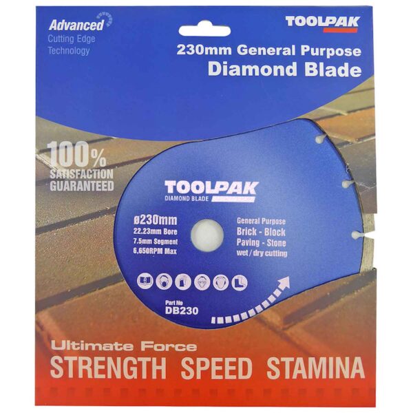 FORCE-X DB230 230MM DIAMOND BLADE-SEGMENTED