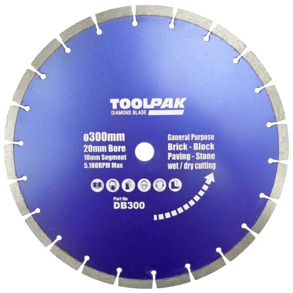 FORCE-X DB300 300MM DIAMOND BLADE-SEGMENTED - Image 2