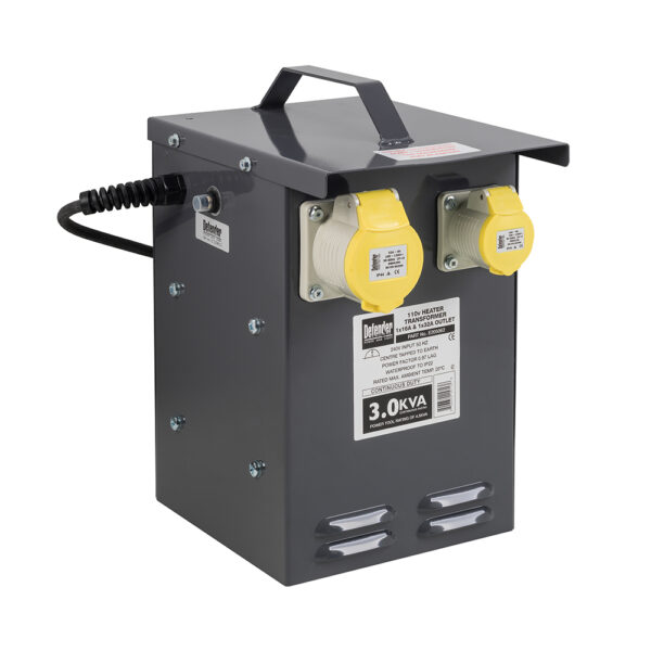 3kVA Heater Transformer 1x 32A & 1 16A Outlet 110V