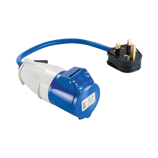 13-16A Fly Lead - 13A (Plug) > 16A (Socket) 240V