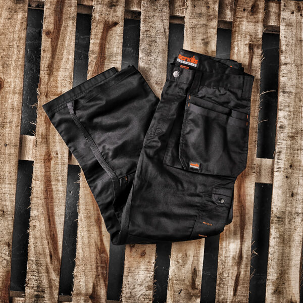 WORKER PLUS TROUSERS BLACK  34L - Image 2
