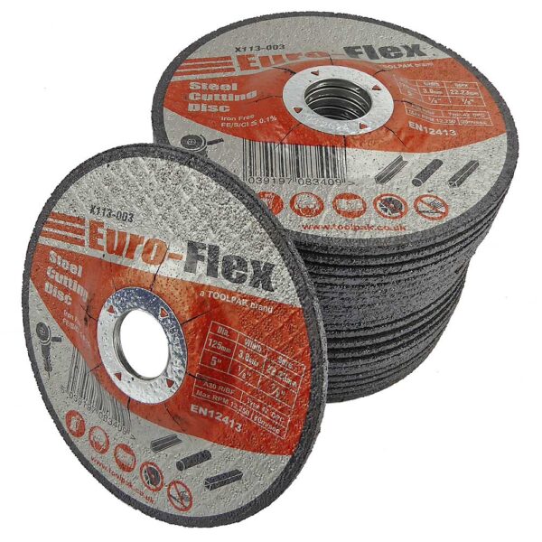 EUROFLEX X113-003 125x3.2x22mm T42 DPC METAL CUTT. DISC