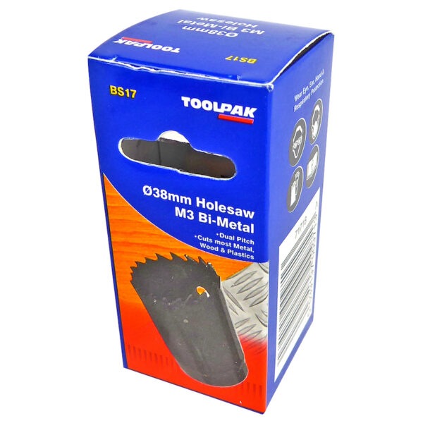 TOOLPAK BS17 HOLESAW 38MM - 1.1/2"