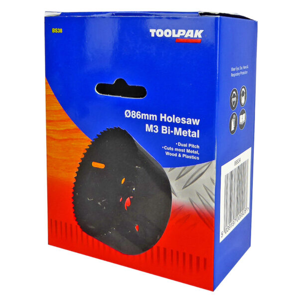 TOOLPAK BS38 HOLESAW 86MM - 3.3/8"