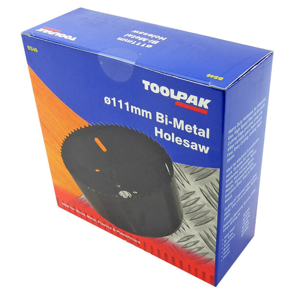 TOOLPAK BS46 HOLESAW 111MM - 4.3/8"
