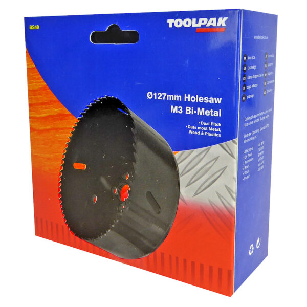 TOOLPAK BS49 HOLESAW 127MM - 5"