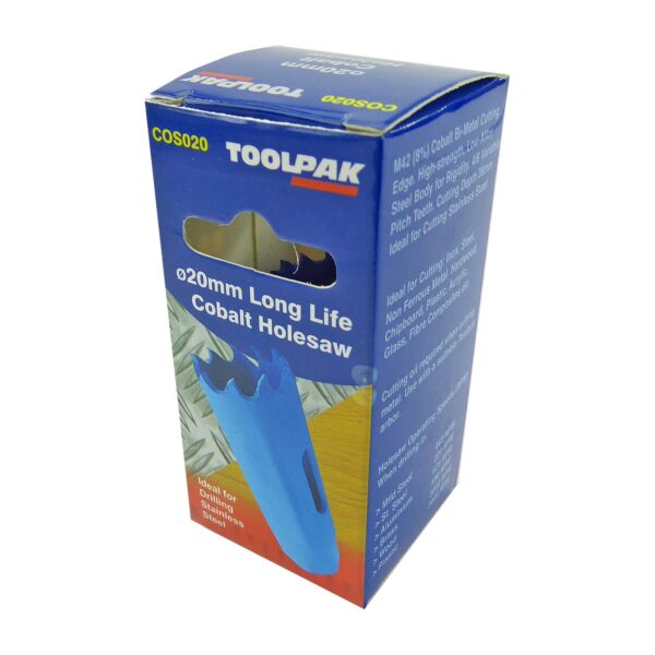TOOLPAK COS020 HEAVY DUTY M42 BI-METAL HOLESAW 20MM