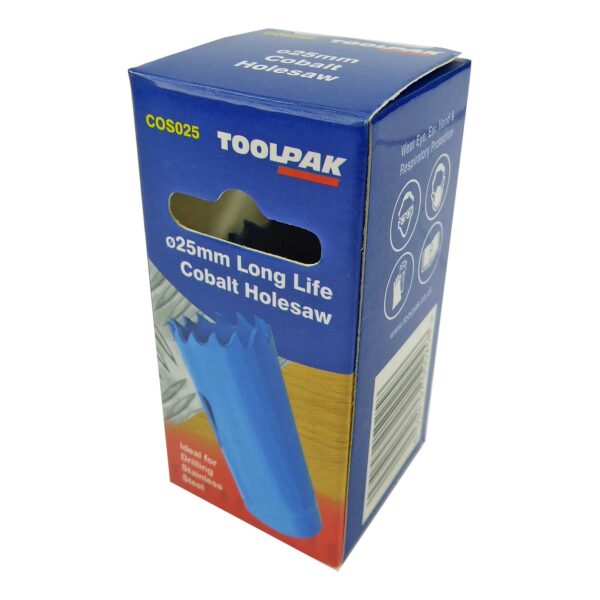 TOOLPAK COS025 HEAVY DUTY M42 BI-METAL HOLESAW 25MM