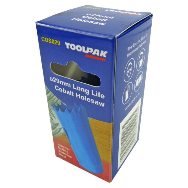 TOOLPAK COS029 HEAVY DUTY M42 BI-METAL HOLESAW 29MM