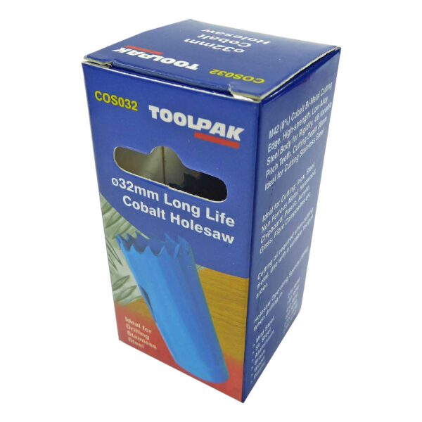 TOOLPAK COS032 HEAVY DUTY M42 BI-METAL HOLESAW 32MM