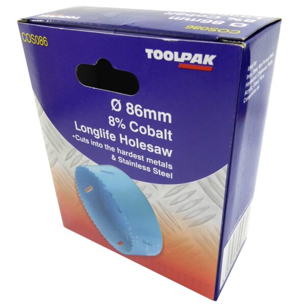 TOOLPAK COS086 HEAVY DUTY M42 BI-METAL HOLESAW 86MM