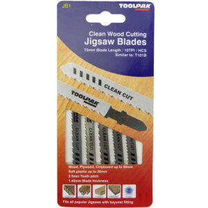 TOOLPAK JB01 JIGSAW BLADES [X5]
