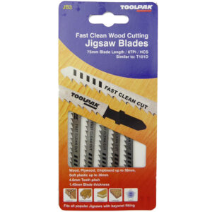 TOOLPAK JB03 JIGSAW BLADES [X5]