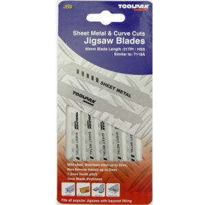 TOOLPAK JB09 JIGSAW BLADES [X5]