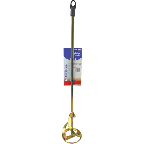 TOOLPAK MIX120HEX MIXING PADDLE 120MM X 590MM HEX SHANK