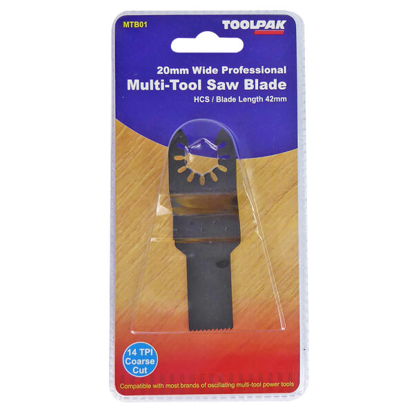 TOOLPAK MTB01 MULTI-TOOL BLADE HCS 20MM 14TPI