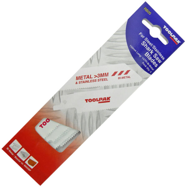 TOOLPAK RB05 RECIPRO BLADES [X5]