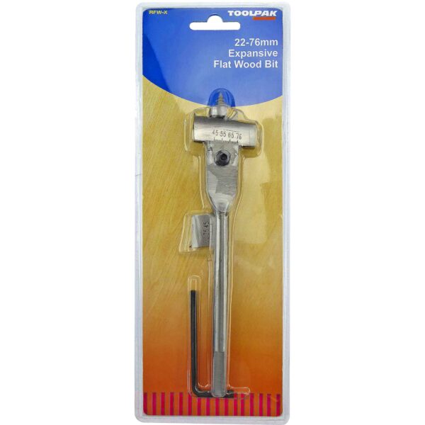 TOOLPAK RFW-X EXPANDING FLAT WOOD BIT