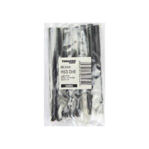 TOOLPAK RJD065 HSS ROLL FORGED JOBBER DRILL 6.5MM [X10]