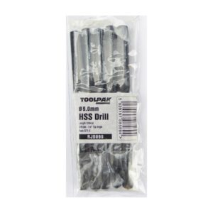 TOOLPAK RJD090 HSS ROLL FORGED JOBBER DRILL 9.0MM [X5]