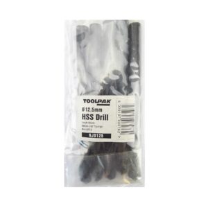 TOOLPAK RJD125 HSS ROLL FORGED JOBBER DRILL 12.5MM [X5]
