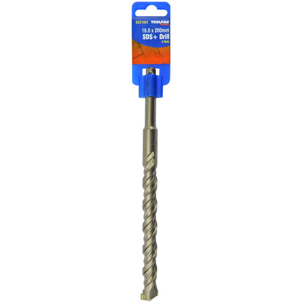 TOOLPAK SDX160C SDS DRILL BIT 16MM X 200MM