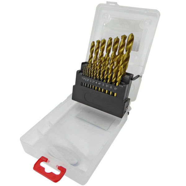 TOOLPAK TIN-SET19 TiN COATED JOBBER DRILL SET [19PC] - Image 2