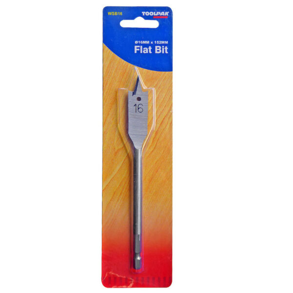 TOOLPAK WSB16 FLAT WOOD BIT 16MM
