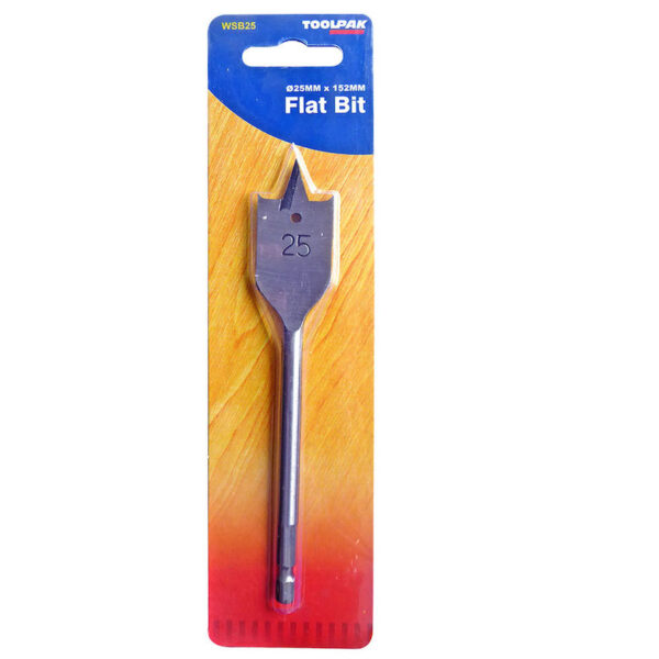 TOOLPAK WSB25 FLAT WOOD BIT 25MM