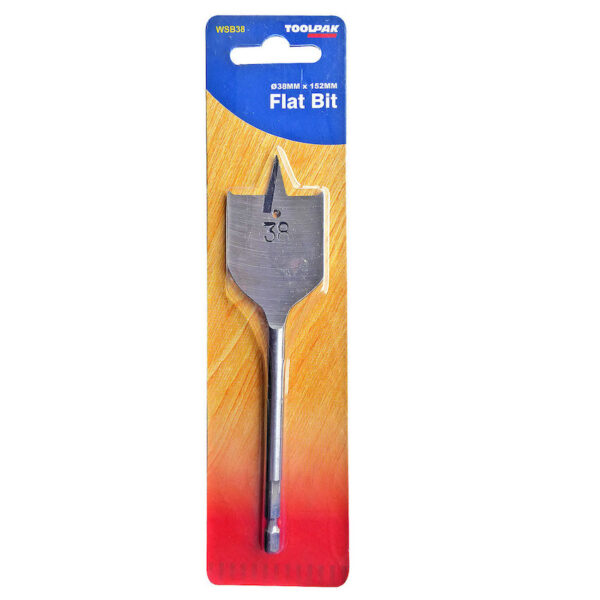 TOOLPAK WSB38 FLAT WOOD BIT 38MM
